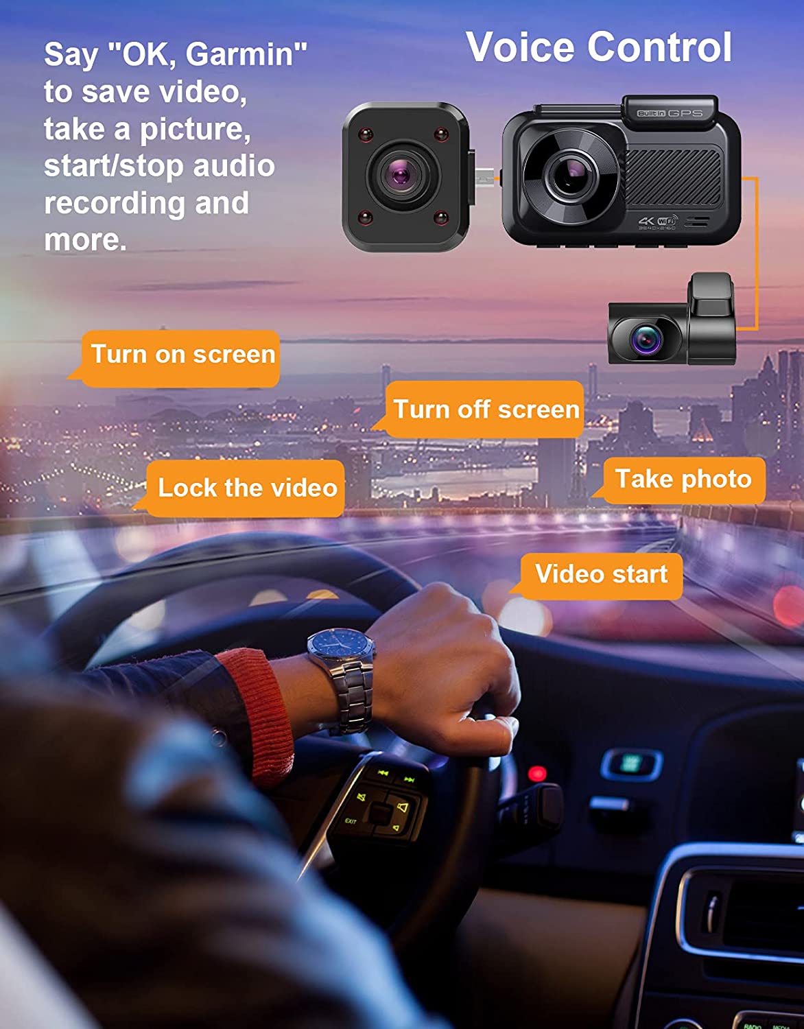 Pruveeo C2 Dash Cam with Infrared Night Vision