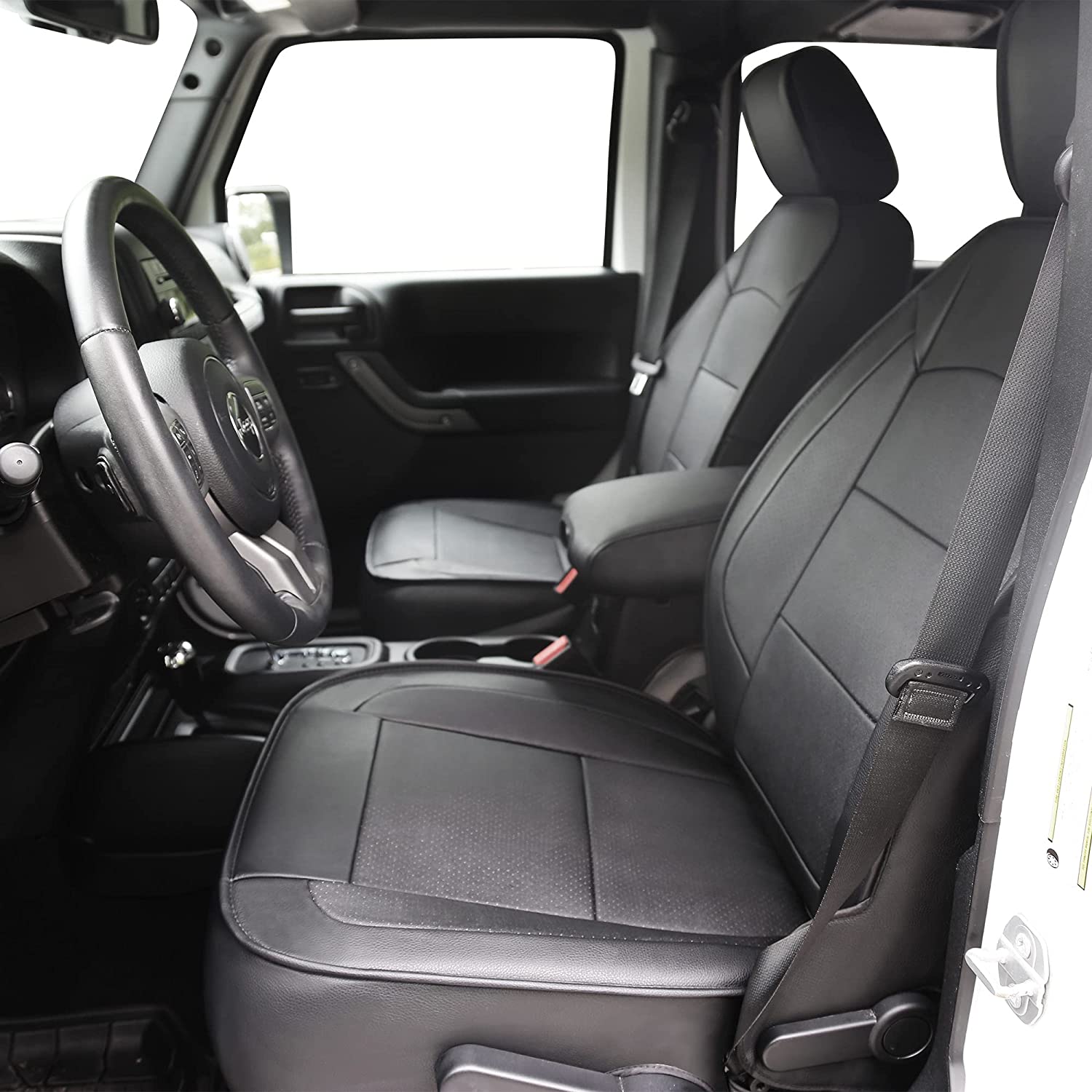 OASIS AUTO 2013-2017 Jeep Wrangler 4DR Leather Seat Covers