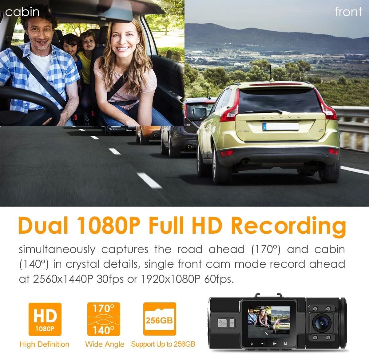 Vantrue N2 Pro Uber Dual Dash Cam