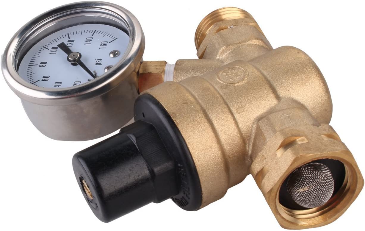 Woodlev Lead-free Brass Adjustable Water Pressure Reducer