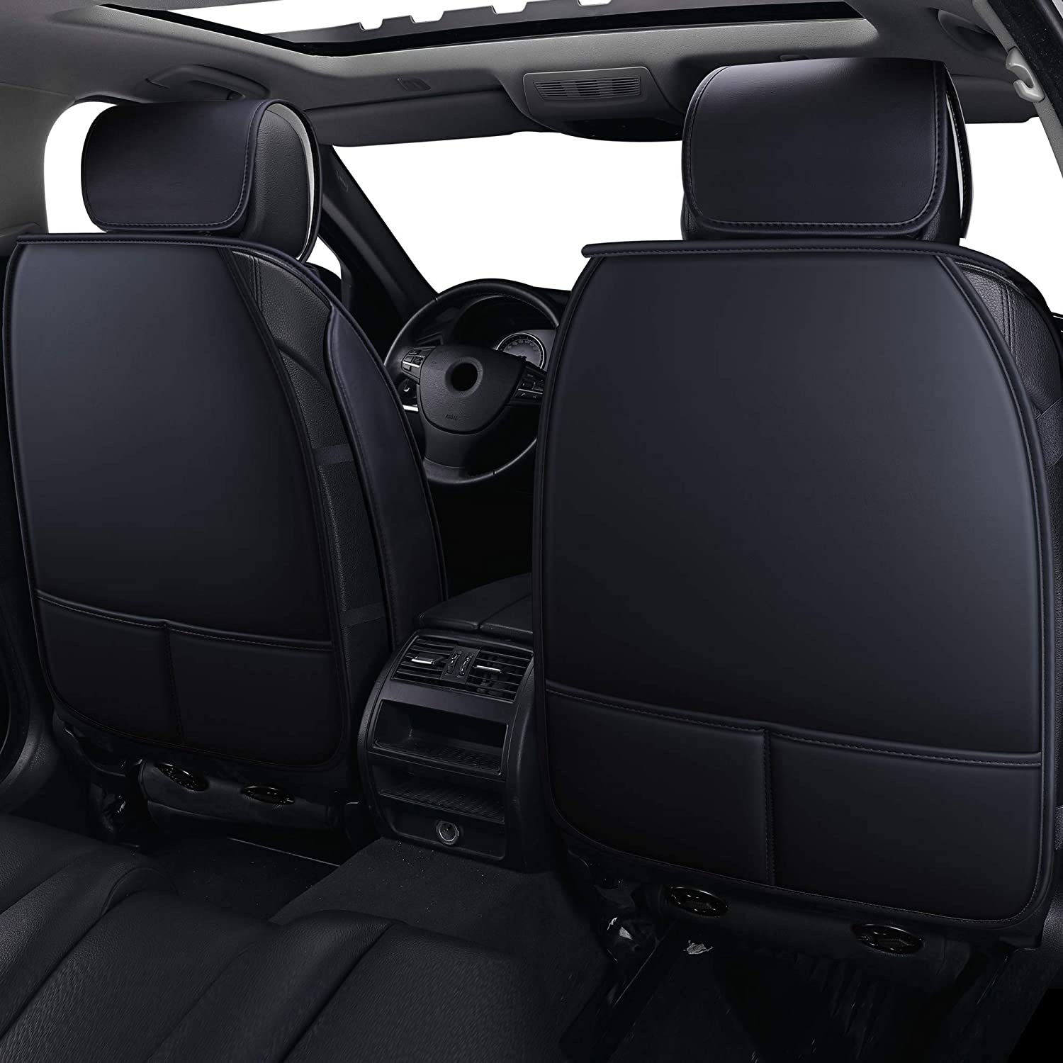 LUCKYMAN CLUB 2 Front Leather Seat Covers