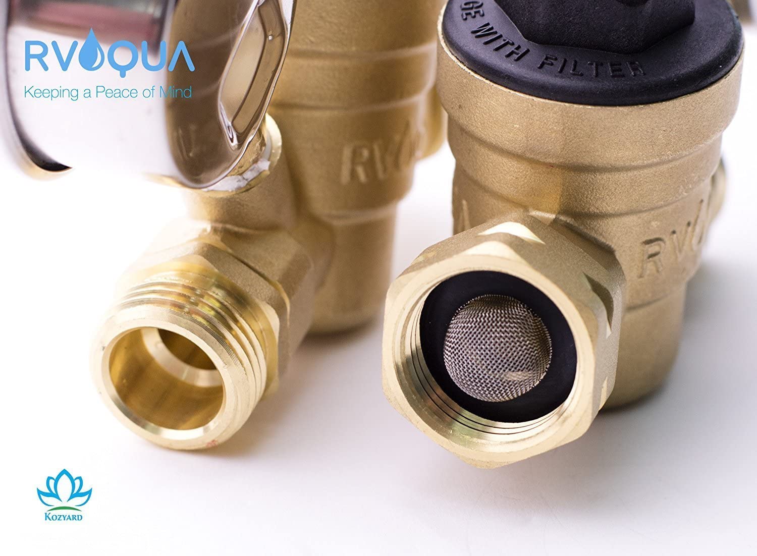 RVAQUA M11-45PSI Water Pressure Regulator for RV Camper