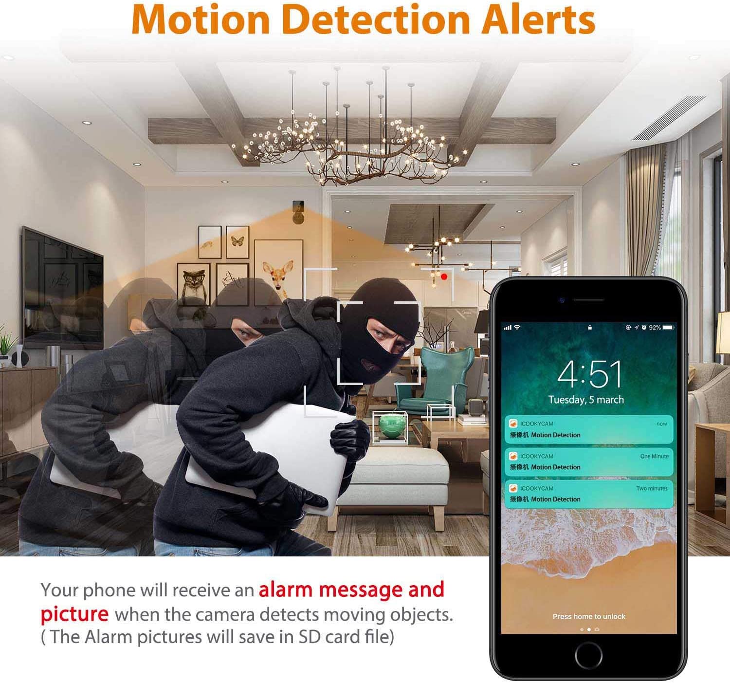 Relohas Mini Spy Cam for Home and Outdoor