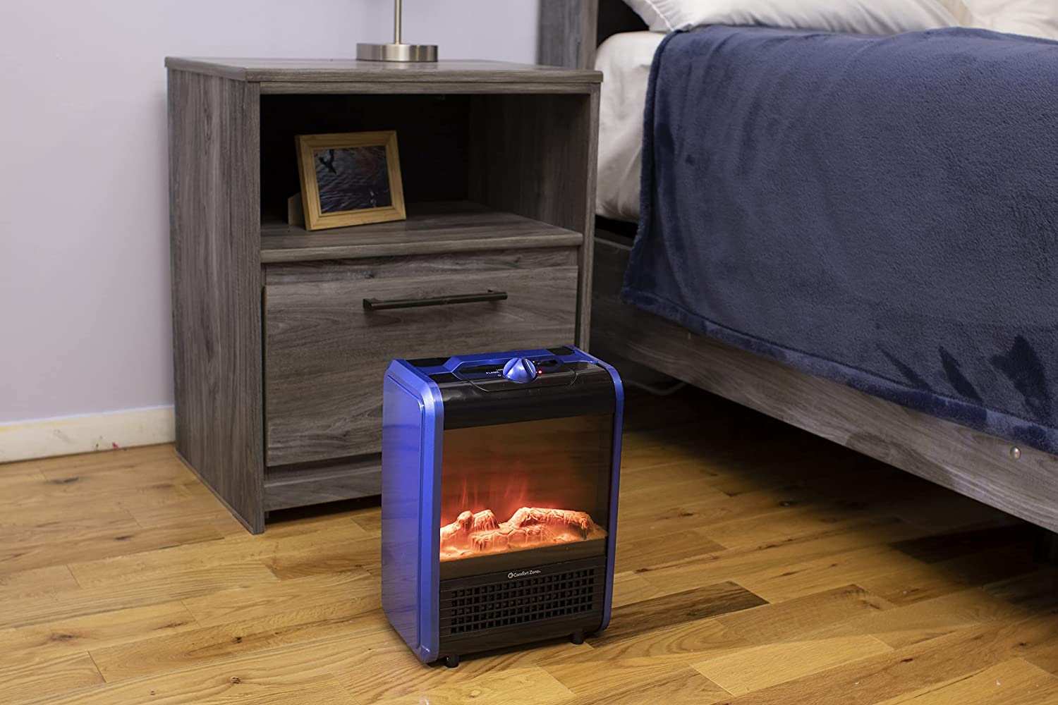 Comfort Zone CZFP1 Portable Fireplace Heater 
