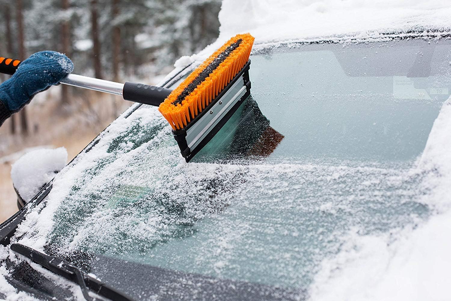 Snow MOOver Extendable Snow Foam Brush and Ice Scraper