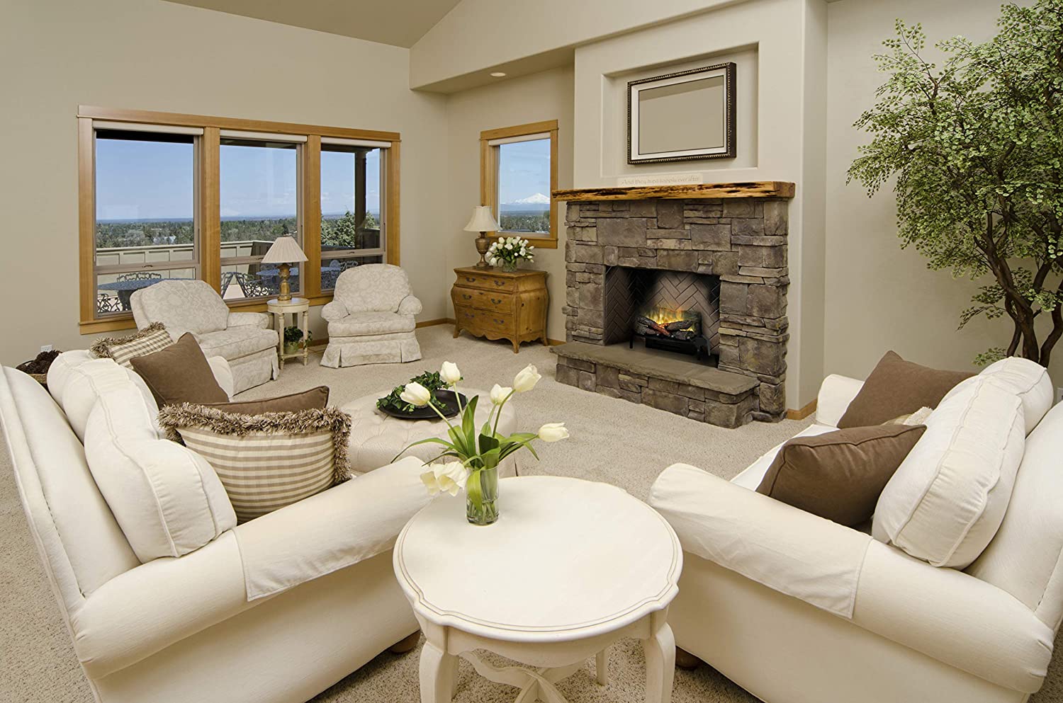 FDW Electric Fireplace Heater For RV