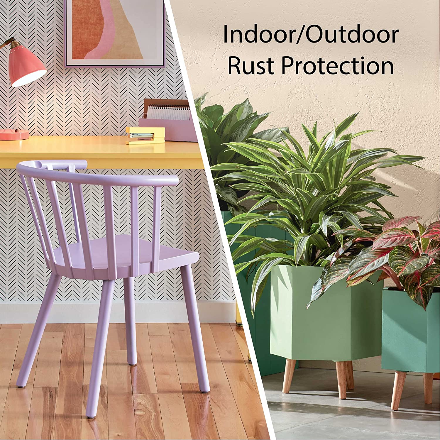 Krylon COLORmaxx Spray Paint, Flat Black