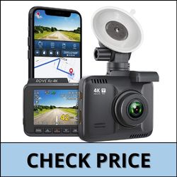 Rove R2-4K Dash Cam Built-In Wi-Fi GPS Car Dashboard Camera