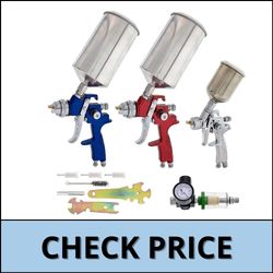 TCP Global Complete Professional, HVLP Spray Gun Set