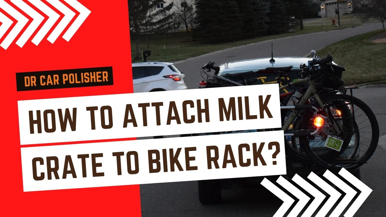 How to attach milk crate to bike rack