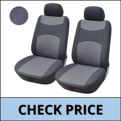116002 Grey-Fabric 2 Front Car Seat Covers