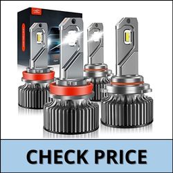 9005/HB3 H11/H8/H9 LED headlight bulbs Lawtoolight high low beam headlight combo