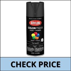 Krylon COLORmaxx Spray Paint, Flat Black