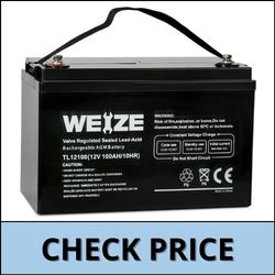Weize 12V 100AH Deep Cycle AGM Battery