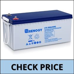 Renogy 12V 200AH Rechargeable Deep Cycle Hybrid Gel Battery