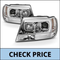 Akkon for 1999-04 jeep grand Cherokee full LED headlights