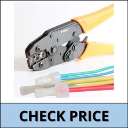 AIRIC Closed End Crimp Connector 100pcs 22-16AWG Copper Core and Nylon Wire Connectors